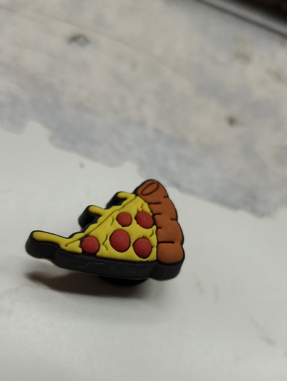 Pizza Slice Shoe Jibbitz- Yellow, Red, Brown Shoe Charm